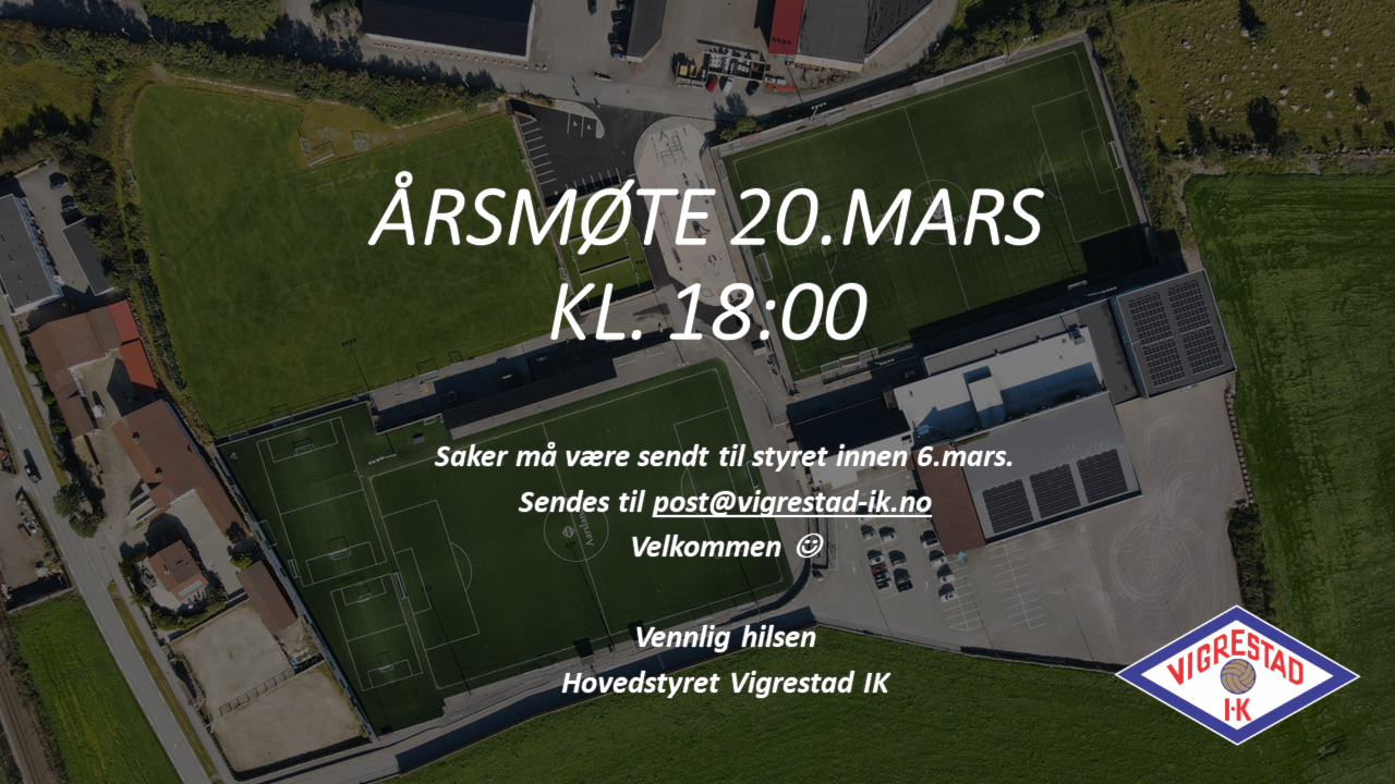 Årsmøte 20.mars kl. 18:00